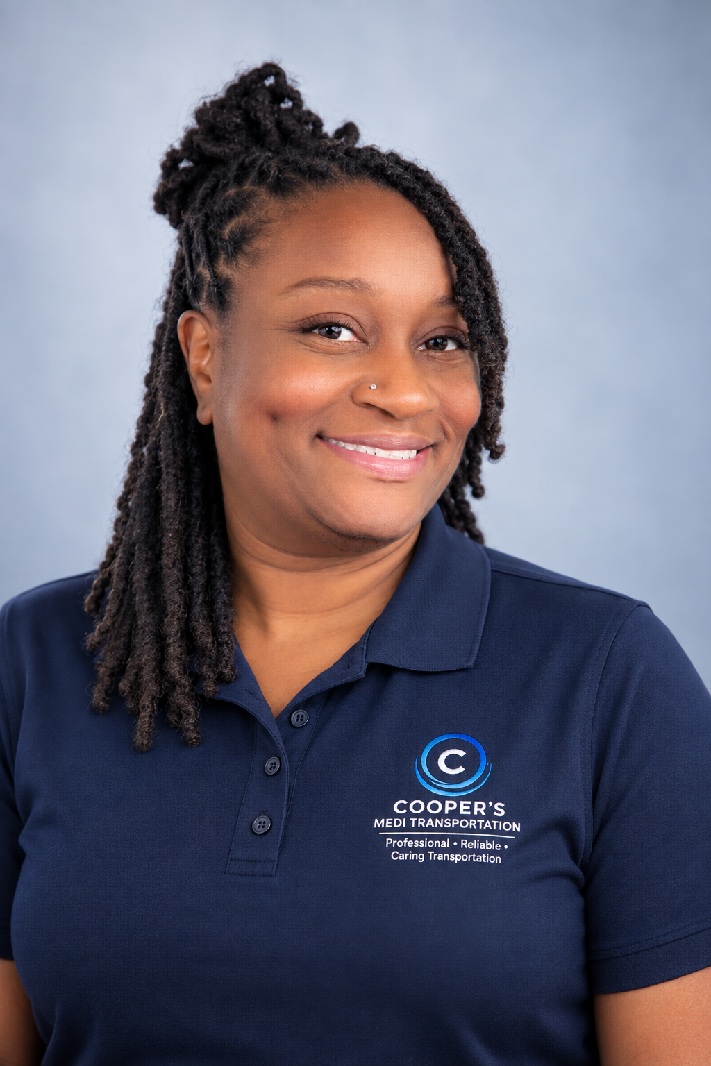 Brandi Jones Cooper, owner of Cooper's Medi Transportation